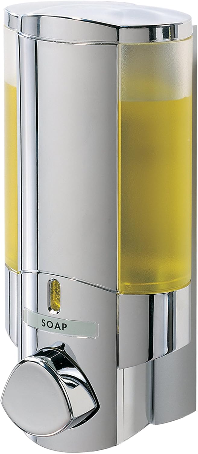 BETEC Aviva I Chrom Seifenspender mit Einer Kammer Wandmontage