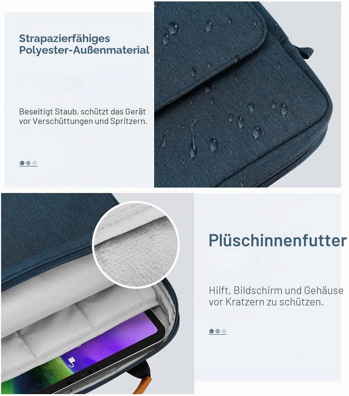 MoKo 9-11" Tablet Tasche Hülle, Tragetasche für iPad Pro 11 M2 2022-2018/iPad 10. 10,9 2022/iPad Air
