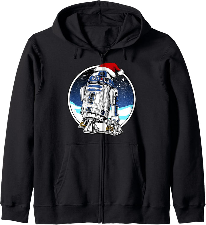 Star Wars Holiday Santa Hat Christmas R2-D2 Circle Kapuzenjacke