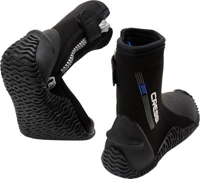 Cressi Korsor Semi Rigid Sole Boots - Tauchstiefel mit halbstarrer Sohle, Schwarz, Erhältlich 3_5_7