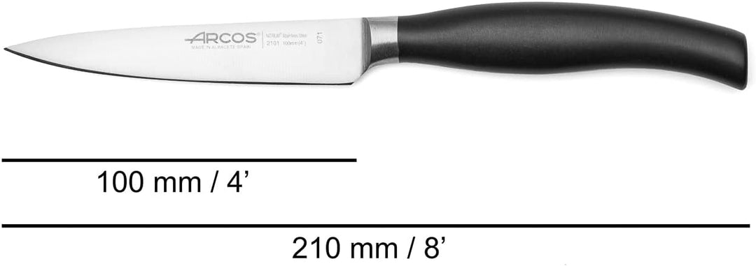 Arcos Serie Clara - Küchenmesser-Set 4 Stück (Schälmesser + Küchenmesser + Kochmesser + Brotmesser)