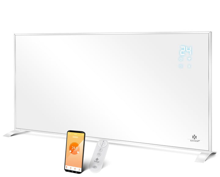 KESSER® Infrarotheizung Energiesparend Infrarot Standgerät & Wandmontage Elektroheizung 700W mit Fer