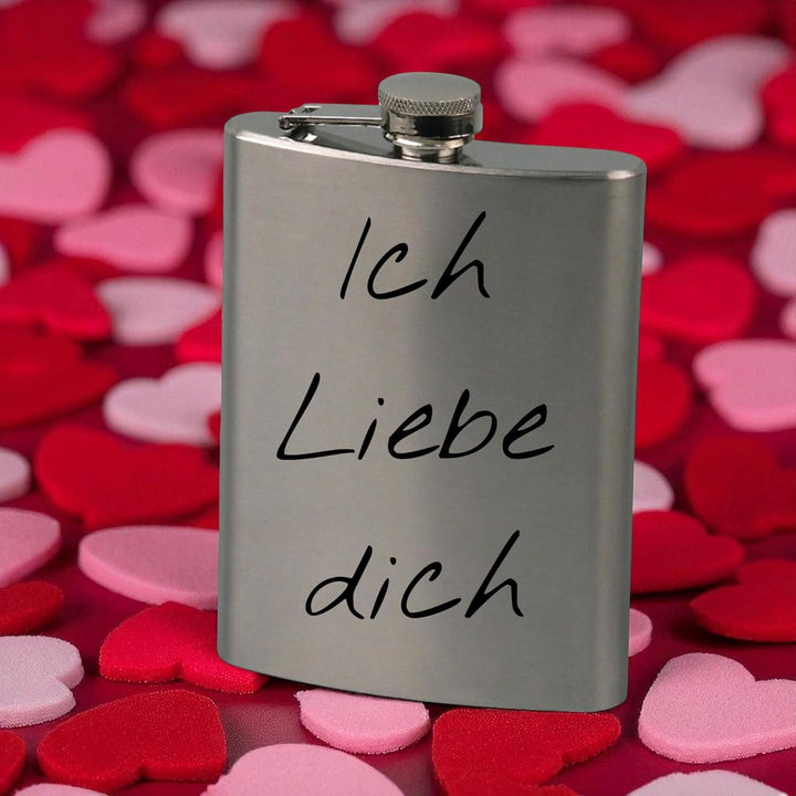 Flachmann mit Gravur, Personalisierte Geschenke Geburtstagsgeschenk für Männer Frauen Partner Freund