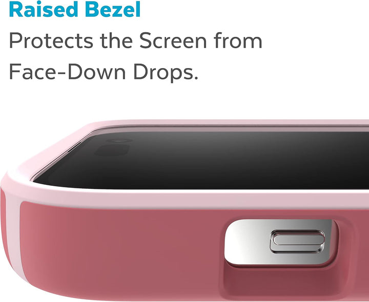 Speck Candyshell Pro Hülle für iPhone 14 Pro Max, Sweet Coral/Light Coral, Fallschutz, Kratzfest, ge