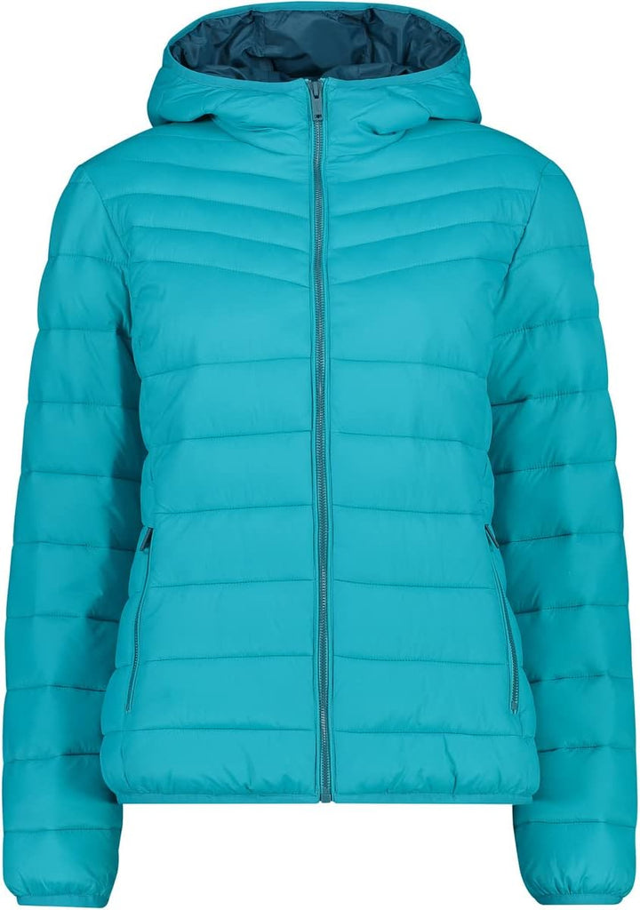 CMP Damen Damenjacke mit Fester Kapuze Coat 36 Lagune, 36 Lagune