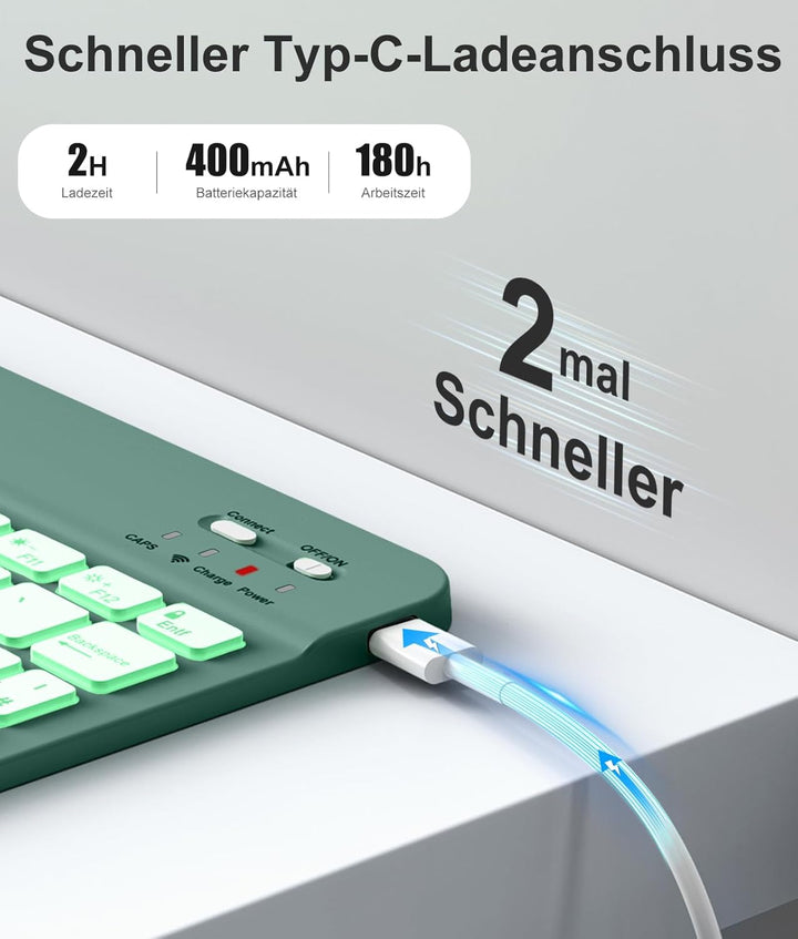 Vobafe Hülle mit Tastatur Kompatibel für iPad 9./ 8. /7. Generation 10.2 Zoll mit Stifthalter, Magne