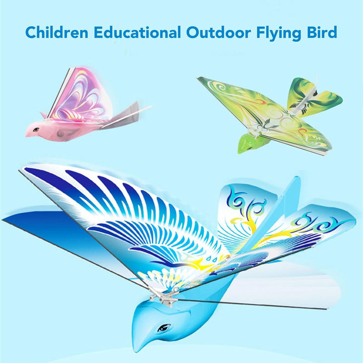 Srliya Elektronischer Fliegender Vogel, Fliegendes RC-Vogelspielzeug, 2,4 GHz, USB-Aufladung, LED, B