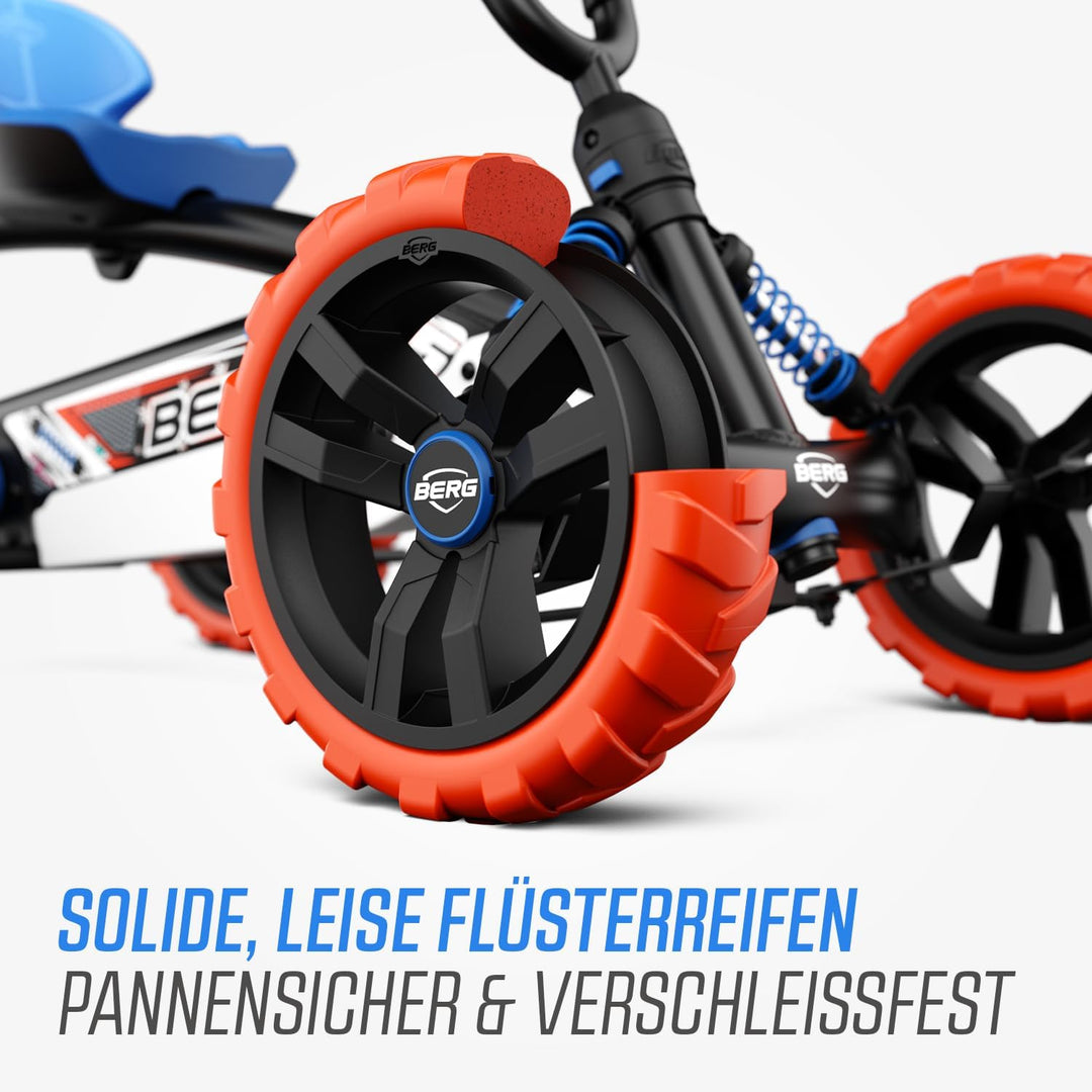 BERG Pedal-Gokart Buzzy 2-in-1 inkl. Schubstange | Gokart mit Freilauf | Tretfahrzeug für Kinder ab