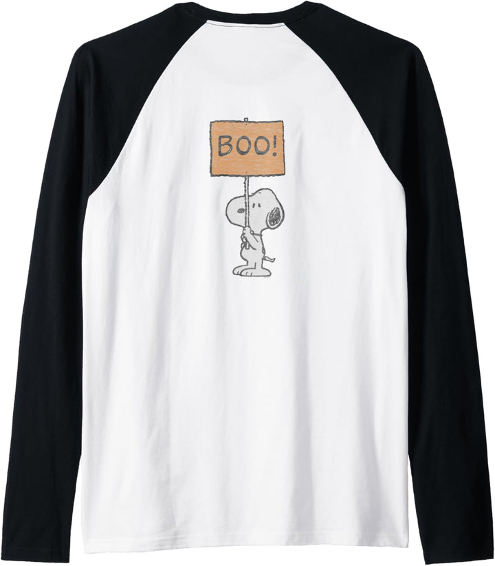 Peanuts Halloween Boo Raglan