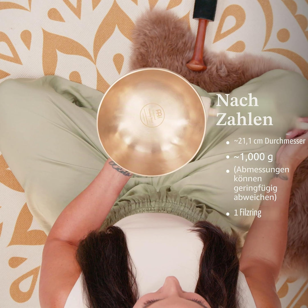 Sonic Energy Klangschale Universal Series – 1000 g – Für Meditation & Klangheilung – Inkl. Hülle & F