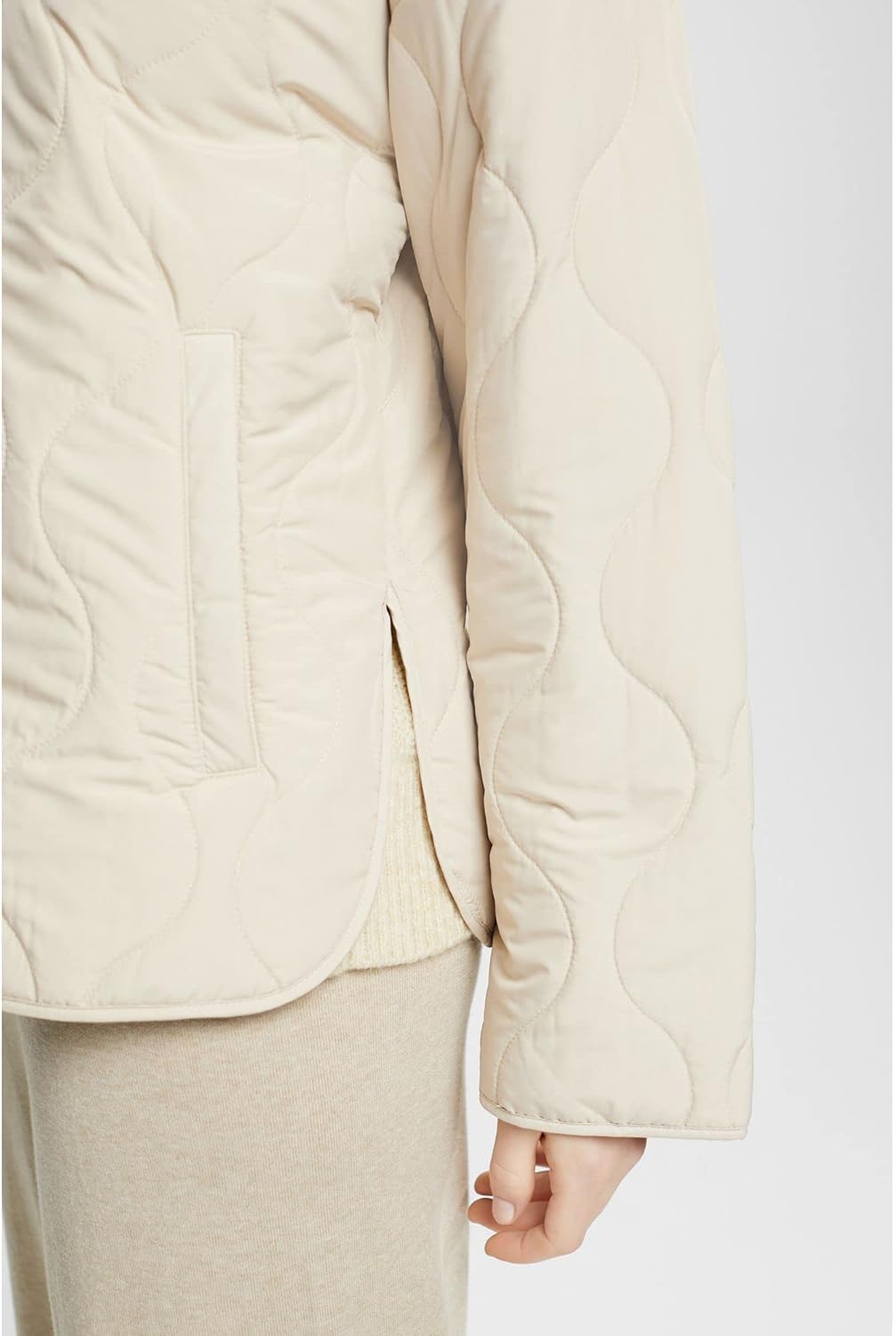 ESPRIT Damen 013ee1g366 Jacke, 260/LIGHT TAUPE