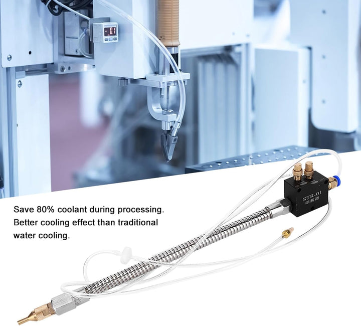 Nebelkühlmittelschmiersprühgerät STR-01 Drehmaschine Kühlerschleifzubehör zum Schneiden Gravur CNC-K