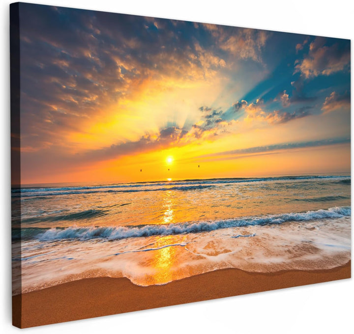 MuchoWow© Bilder 90x60 cm Wohnzimmer Deko Modern Wandbild Foto auf Leinwand Bild Schlafzimmer Room D