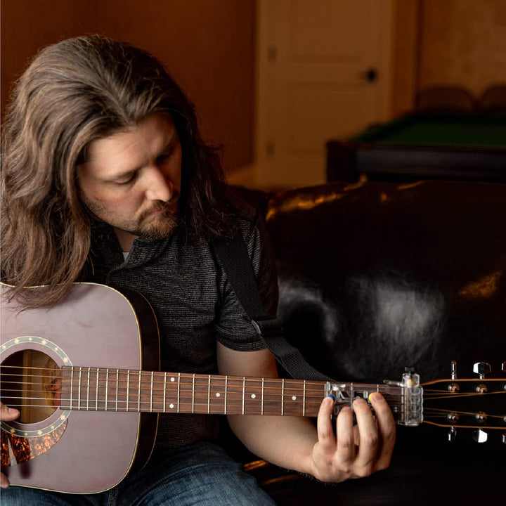 ChordBuddy "Made in the USA" – Gitarrenlernen mit Songbook, Unterrichtsplan, App und Rechtshänder Ch
