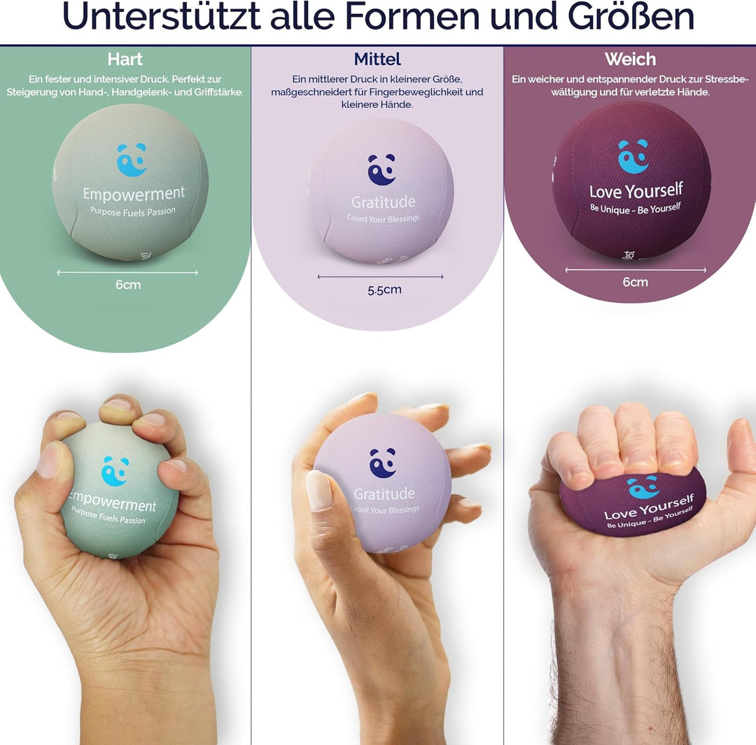 MindPanda Geist & Körper Gel-Stressball für Erwachsene – Handtherapie Anti Stress Bälle Quetschbälle