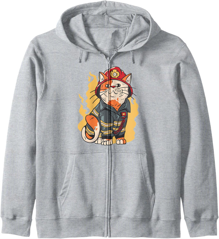 Feuerwehrkatze, Feuerwehr, Feuerwehr Kapuzenjacke