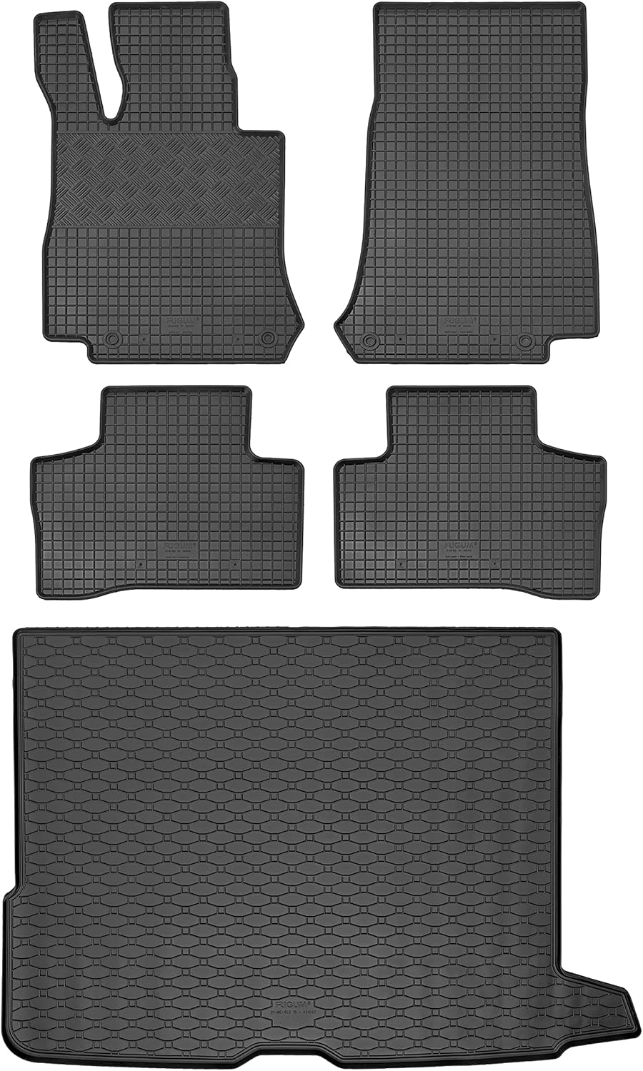 Passgenaue Kofferraumwanne und Gummifussmatten geeignet für GLC (X253) Bj. ab 2015 EIN Set