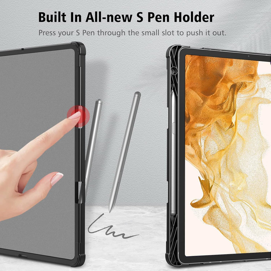 Fintie Hülle für Samsung Galaxy Tab S8 Plus 2022/S7 FE 2021/S7 Plus 2020 12.4 Zoll, Multi-Winkel Bet
