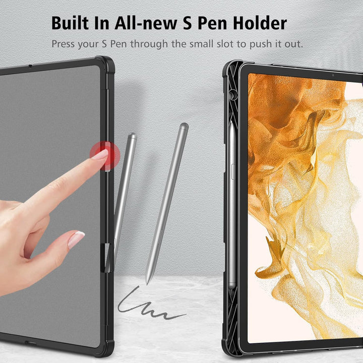 Fintie Hülle für Samsung Galaxy Tab S8 Plus 2022/S7 FE 2021/S7 Plus 2020 12.4 Zoll, Multi-Winkel Bet
