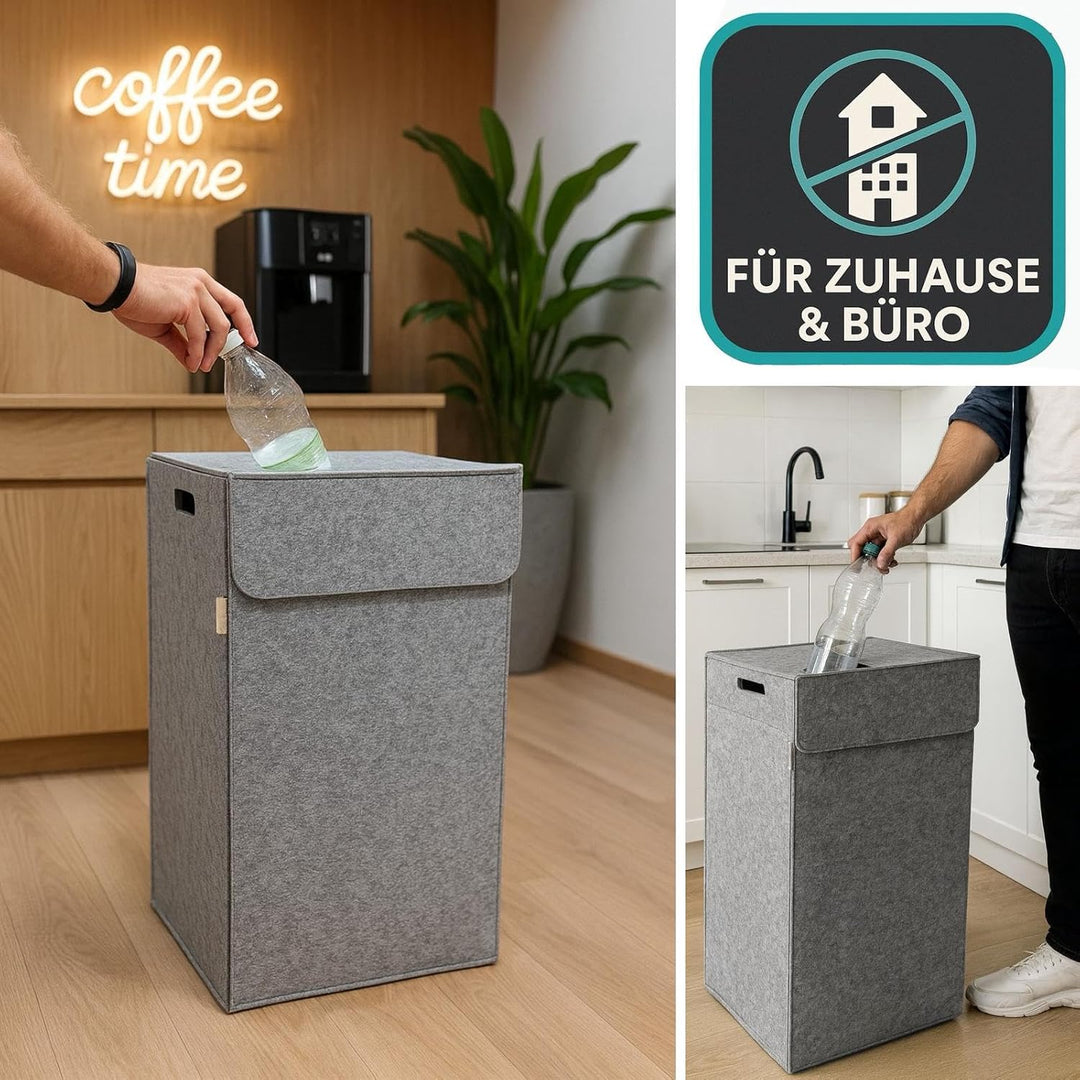 SILUK Pfandflaschen Aufbewahrung 110L – Stabiler - Pfandflaschen Aufbewahrung, Flaschensammler mit D