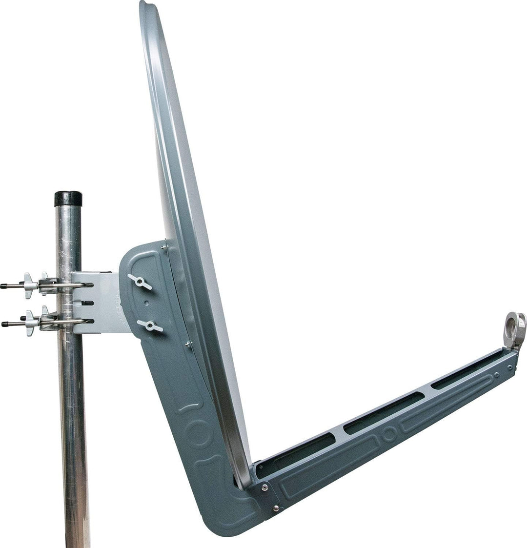 Schwaiger SPI085PA011 Aluminium Offset-Antenne 85 cm, Premiumklasse, anthrazit, Anthrazit