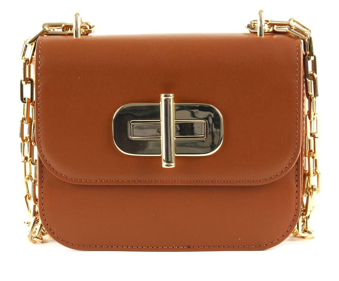 Tommy Hilfiger Turnlock Mini Crossover Tobacco