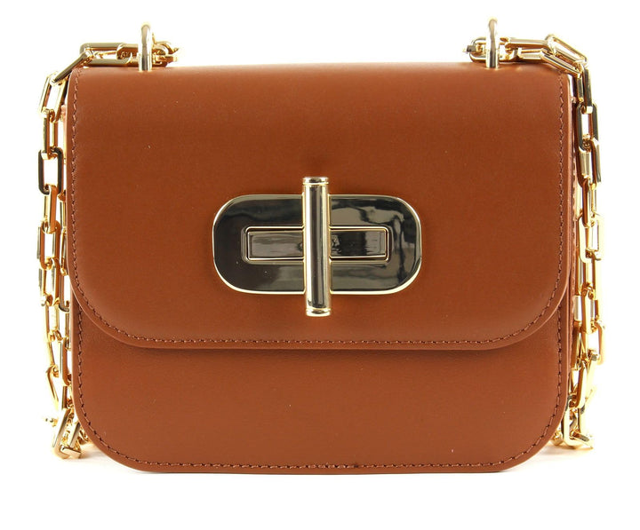 Tommy Hilfiger Turnlock Mini Crossover Tobacco