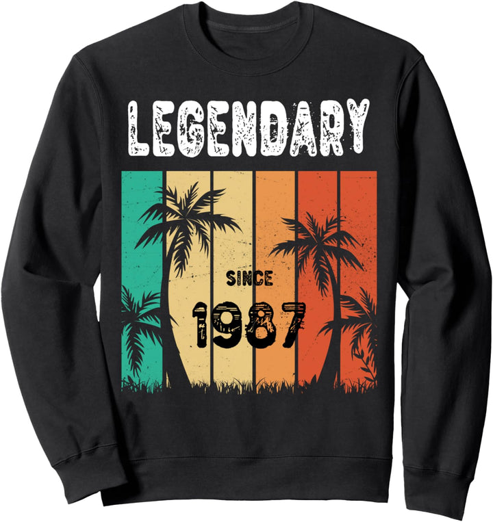 36 Geburtstag 1987 T-Shirt Geburtstag Shirt für Damen und Herren Sweatshirt