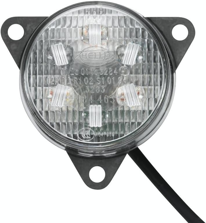 HELLA - Blinkleuchte - LED - 12V - Anbau/geschraubt - Lichtscheibenfarbe: glasklar - Kabel: 500mm -