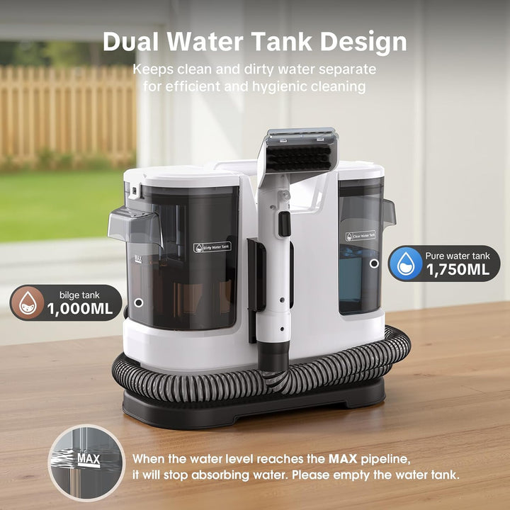 2025 New Upgrade Portable Instant Heated Function Washing Vacuum Cleaner, Multifunctional Carpet & U