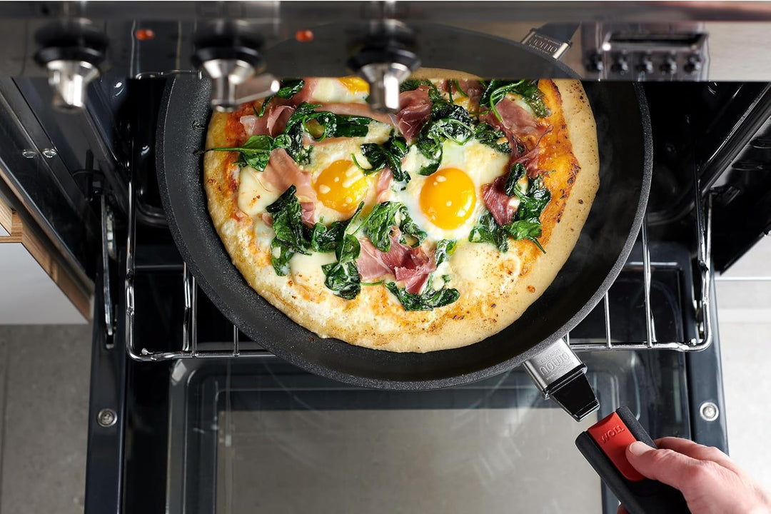 Woll Nowo Titanium Flachpfanne-Induktiv, Ø 32 cm, 5 cm hoch, mit abnehmbarem Stiel-Geeignet für alle