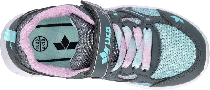 Lico Mädchen Alenia Vs Sneaker 21 EU Grau Türkis Lila, 21 EU Grau T&#xFC;rkis Lila