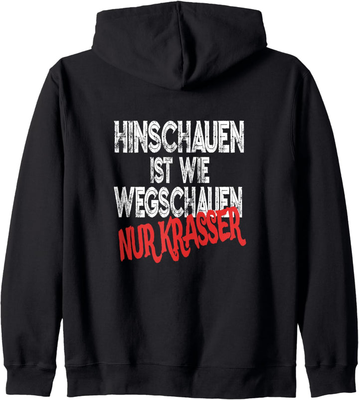 Hinschauen wie Wegschauen Streetworker Erzieherin Lehrer Kapuzenjacke