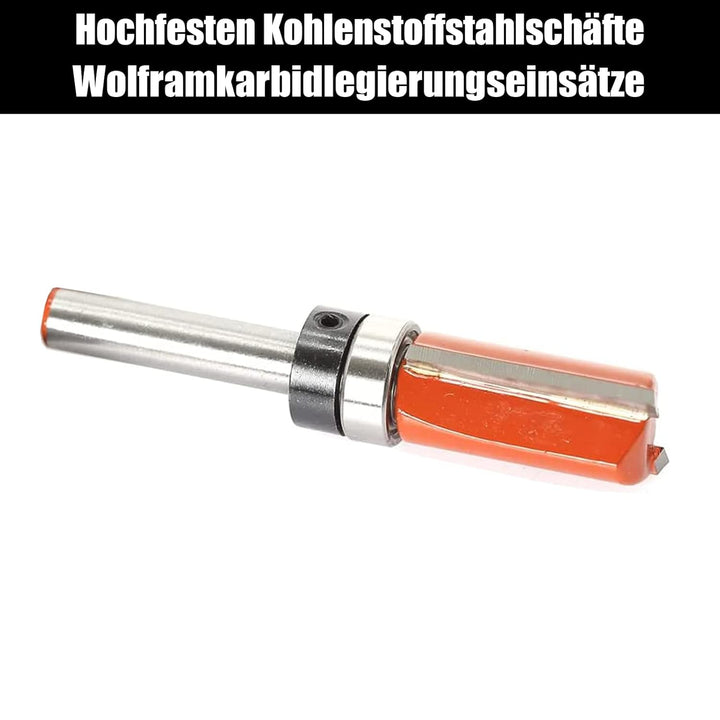 AKYLIN Bündigfräser 8 mm Schaft，4 Stück Bündigfräser Kugellager，Kanten Kopierfräser mit Kugellager B