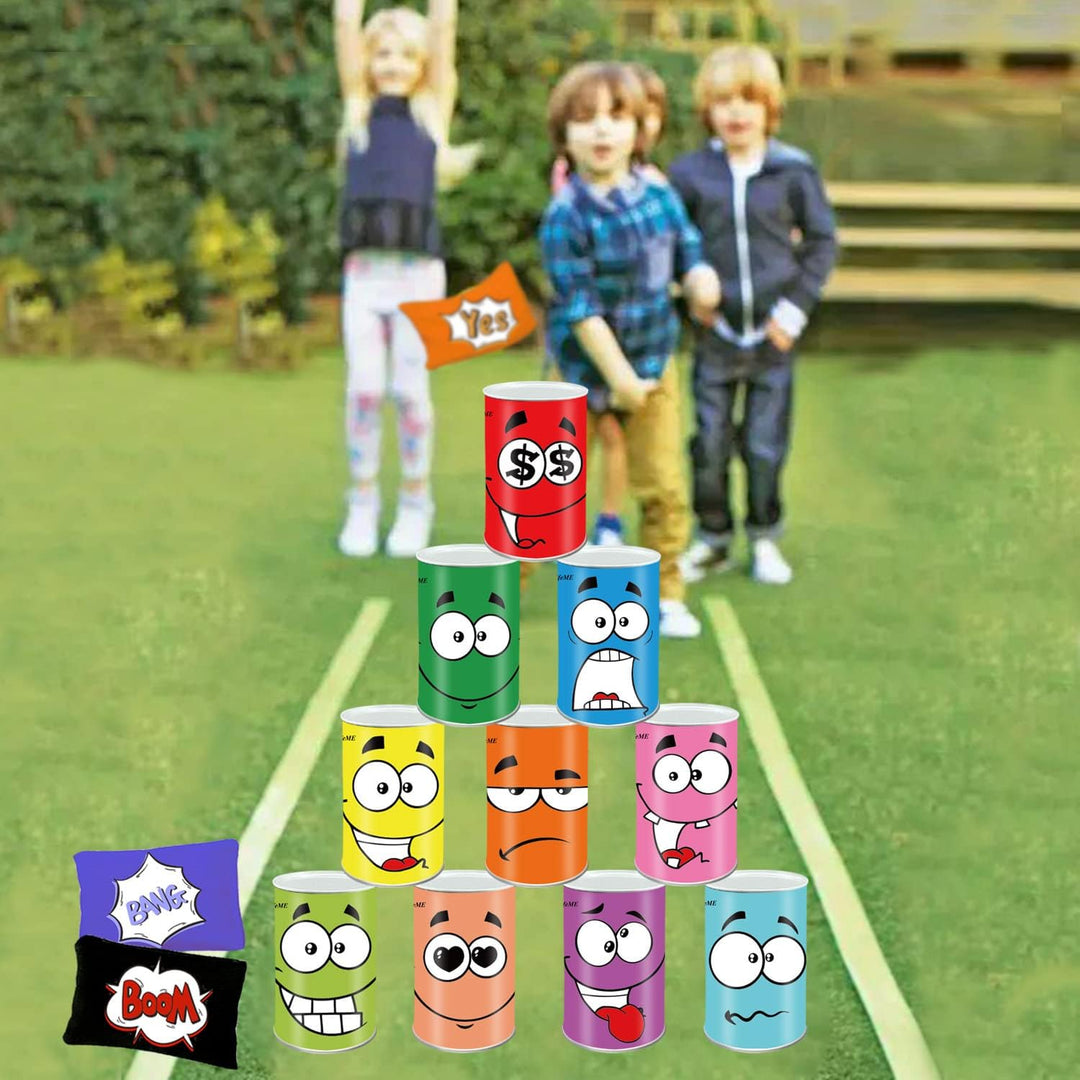 Ulifeme Dosenwerfen, Spielzeug Garten Spiele Kinder für Kindergeburtsta und Andere Party, 10 pcs Läc