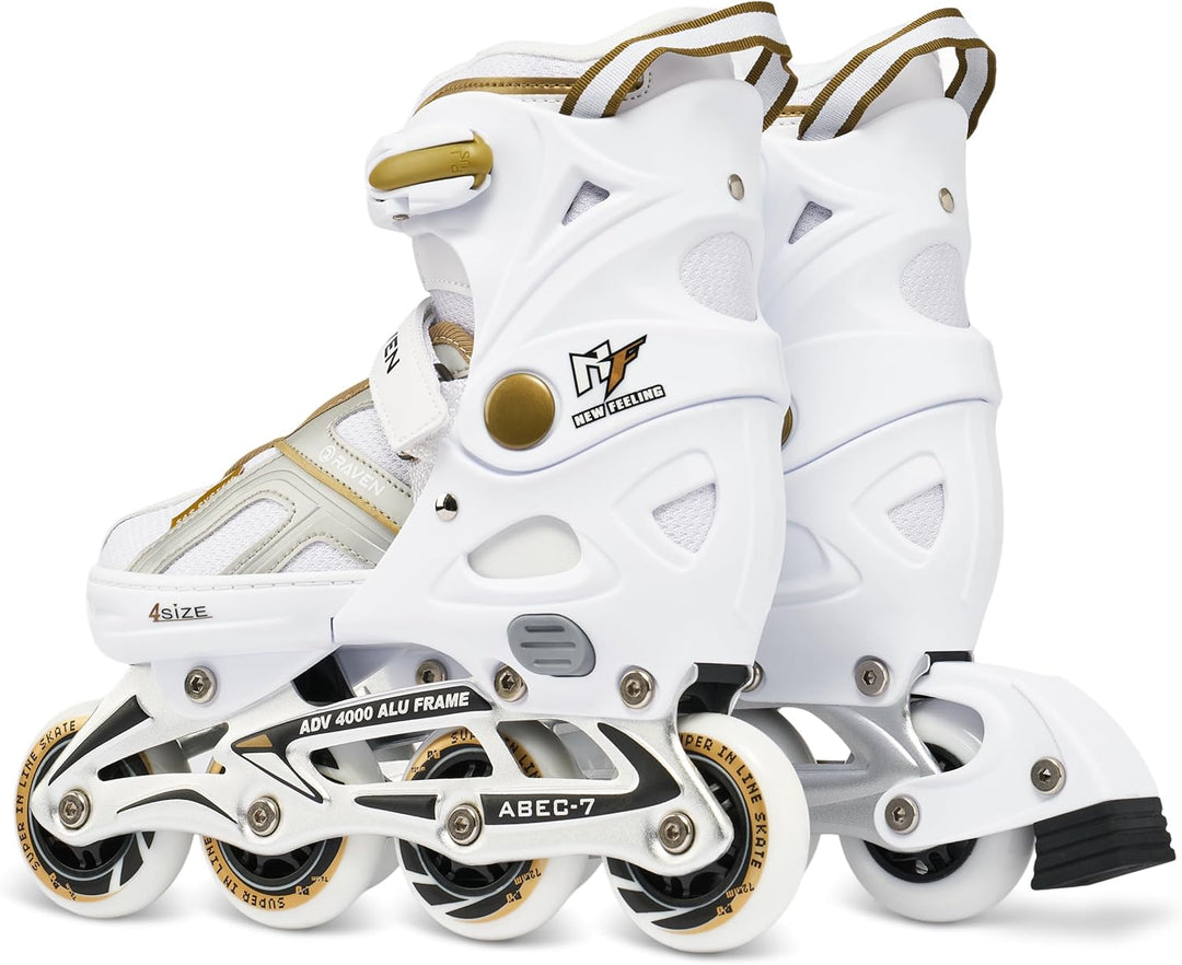RAVEN Pulse Inline Skates Inliner für Kinder und Erwachsene OPTIONAL 2in1 mit Schlittschuhen verstel