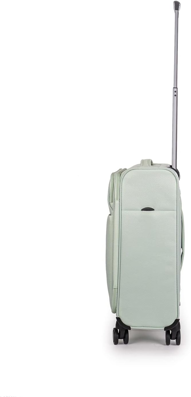 Stratic Light + Koffer Weichschale Reisekoffer Trolley Rollkoffer Handgepäck, TSA Kofferschloss, 4 R