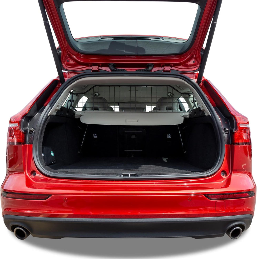 Travall Hundegitter für Volvo V60 (2018-) Fahrzeugspezifisches Hundegitter, Kofferraumschutz für Hun