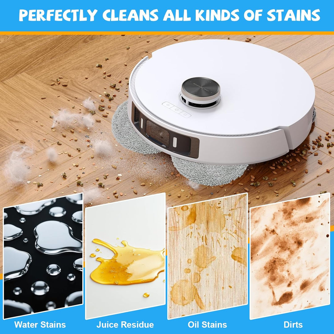 15 Stück Mopptücher Wischplatten Wischpad Zubehör Kompatibel mit Dreame X10/X20/X30 Pro/S10/X30 Pro