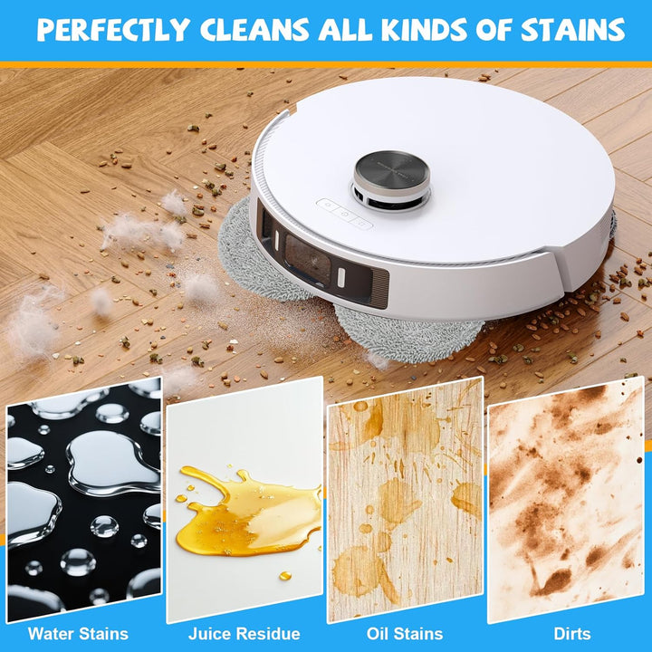 15 Stück Mopptücher Wischplatten Wischpad Zubehör Kompatibel mit Dreame X10/X20/X30 Pro/S10/X30 Pro