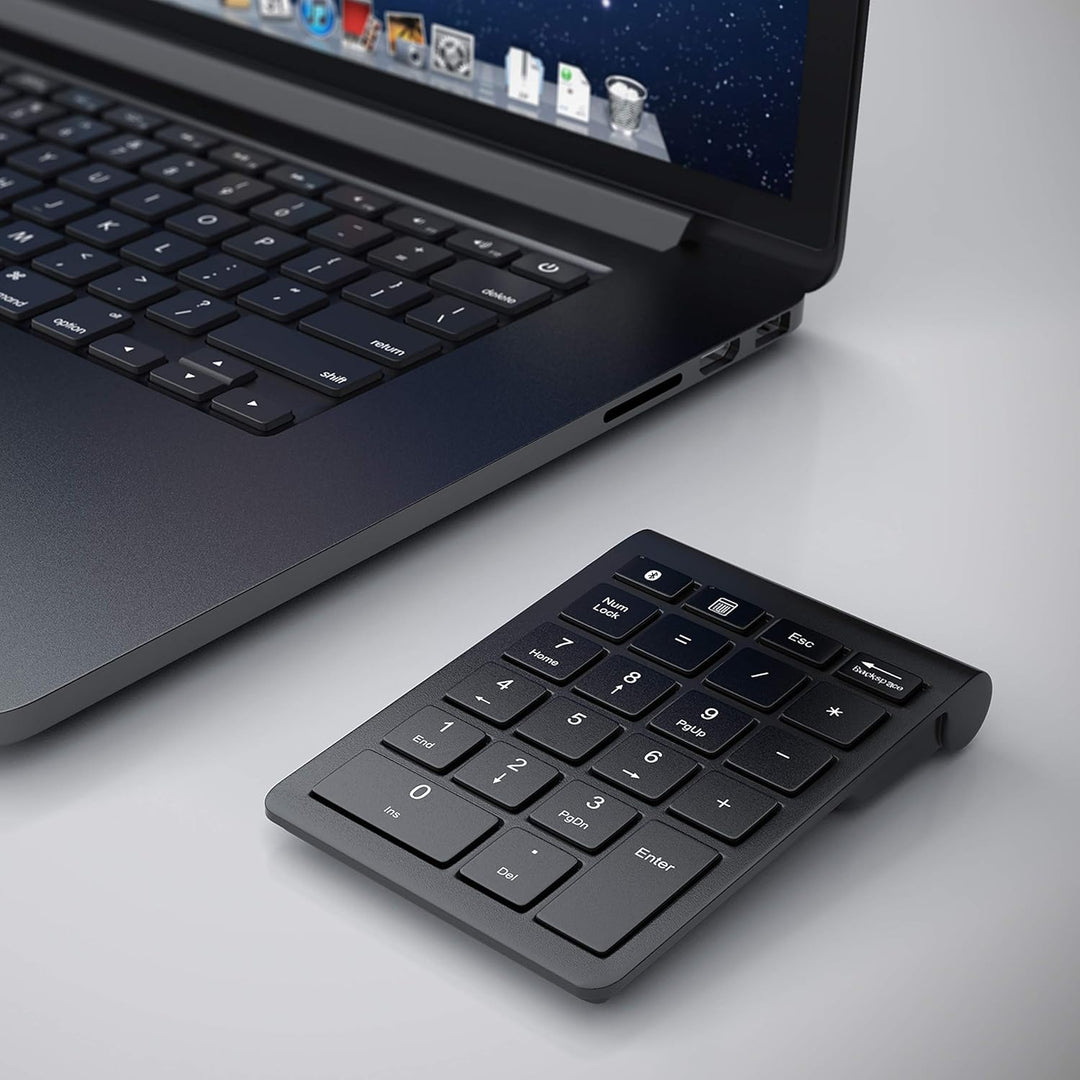 CSL - Numpad Bluetooth - Ziffernblock kabellos - Keypad mit 22 Tasten - 10 Multifunktionstasten Mult