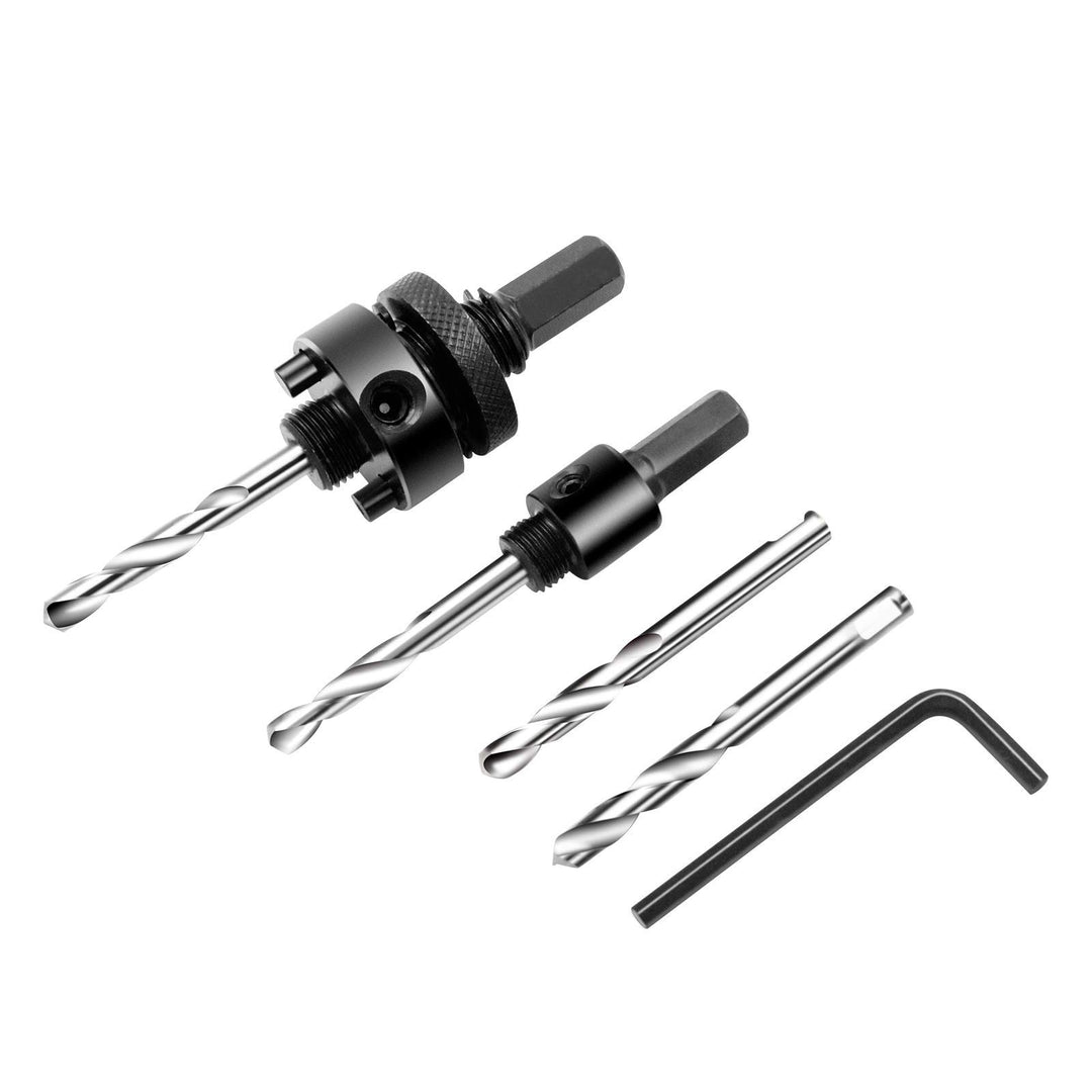 LAIWEI Lochsägen-Adapter-Set 5 Stück, Bohrer-Set, Bohrwerkzeug, kompatibel mit 14-360 mm Lochsägen S
