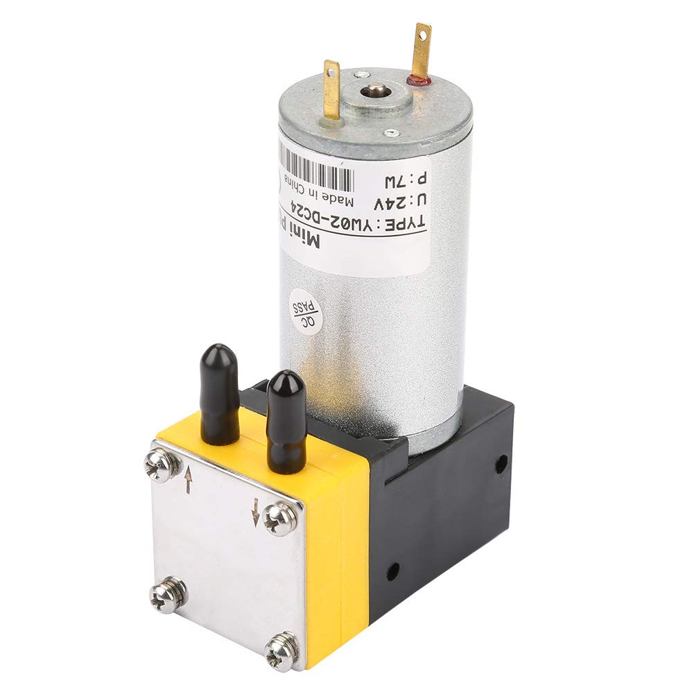 Miniatur Membranpumpe Selbstansaugende Wasserdruck Vakuumpumpe 24V 0.4 1L / min für Luft und Flüssig