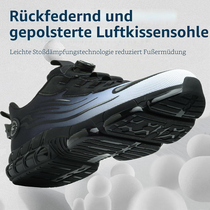 Sicherheitsschuhe Herren Leicht Arbeitsschuhe Stahlkappe Damen Sportlich Stahlkappenschuhe rutschfes