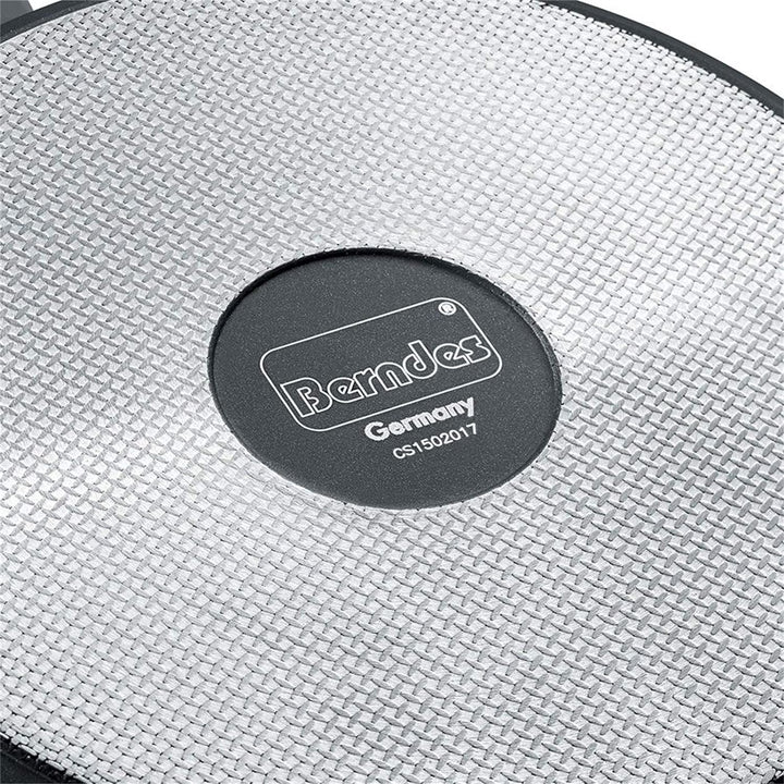 Berndes 013345 Kochtopf Starter Alu Induction b.nature, robuste Quarz Beschichtung, Topf mit Glasdec