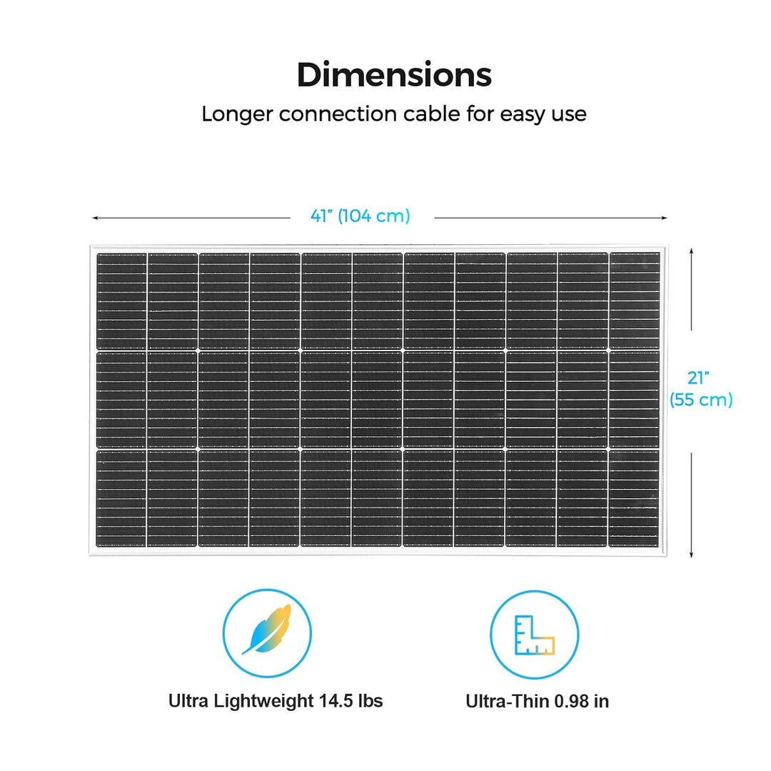 100W Solarpanel Kit Solar Set 12V, Monokristallines Solarmodul+20A 12V/24V Solarladeregler+Solarkabe