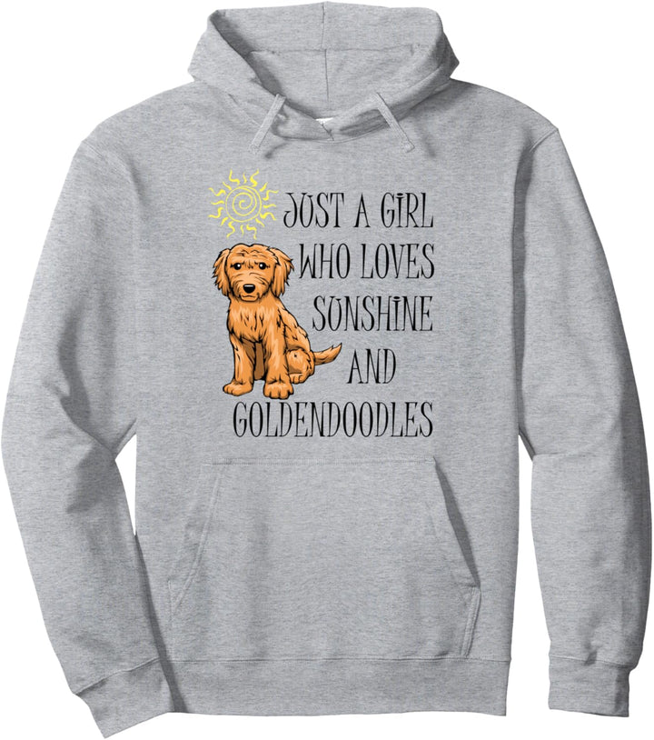 Niedlicher Goldendoodle Hund Mädchen Zitat Pullover Hoodie