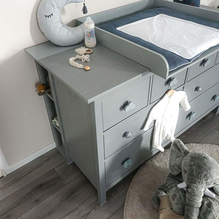 Puckdaddy Lucas | Stauraumregal kompatibel mit IKEA Hemnes Kommoden | 19x30x93cm | Holzstärke: 1,5cm