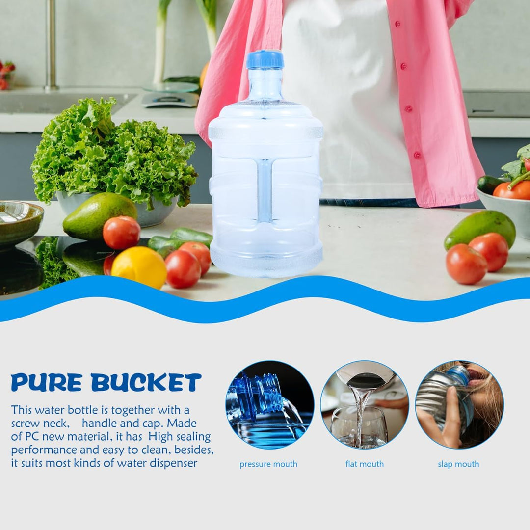BESPORTBLE 5 Liter Wasserflasche Mineralwasserflasche Tragbarer Pc-Wassereimer Mit Griff FüR Outdoor