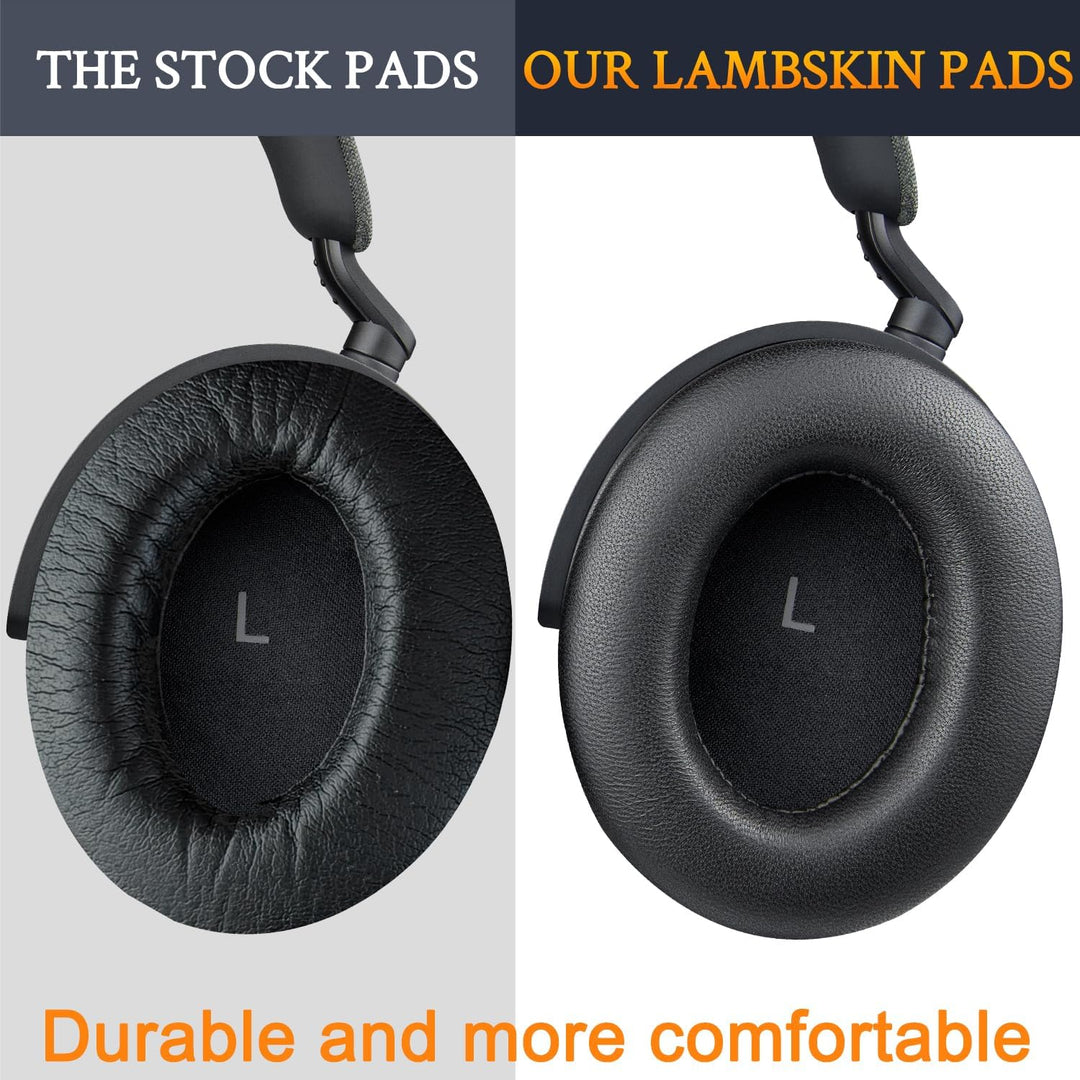 SOULWIT Lammfell Ersatz Ohrpolster für Sennheiser HDB 630/Momentum 5/Momentum 4 Wireless Kopfhörer,